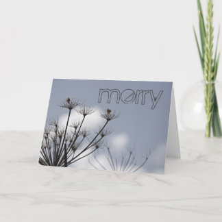 Fall Flowers Holiday Card