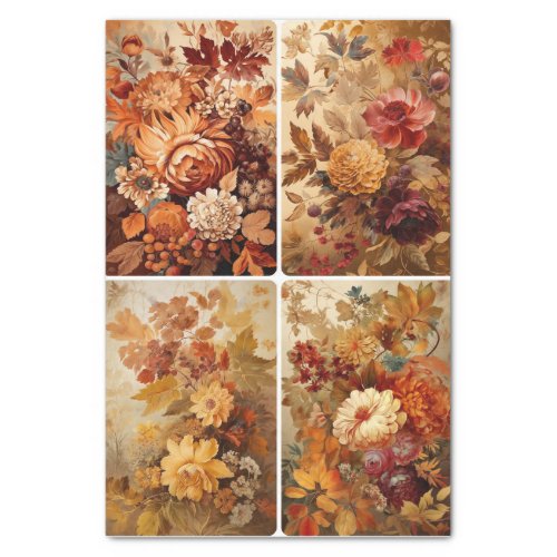 Fall Flowers  Tissue Paper