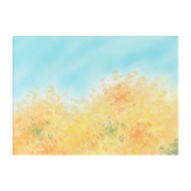 Fall Foliage Acrylic Art (Front)