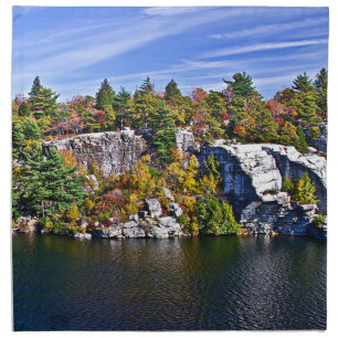Fall Foliage around Lake Minnewaska Napkin