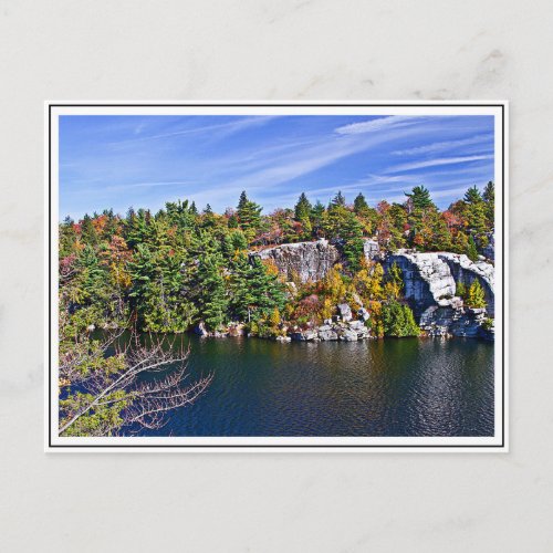 Fall Foliage around Lake Minnewaska Postcard