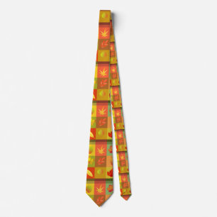 Fall Foliage Autumn Leaves Thunder_Cove Neck Tie