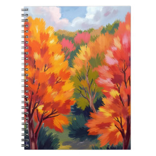 Fall Foliage Autumn Leaves Watercolor Nature Notebook
