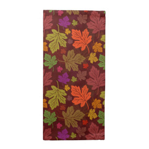 Fall Foliage Autumn Seasonal Colorful Party Cloth Napkin