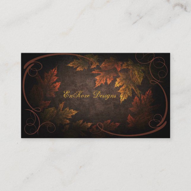 Fall Foliage Business Card (Front)