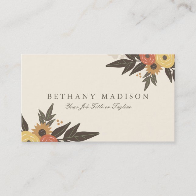 Fall Foliage Business Cards (Front)