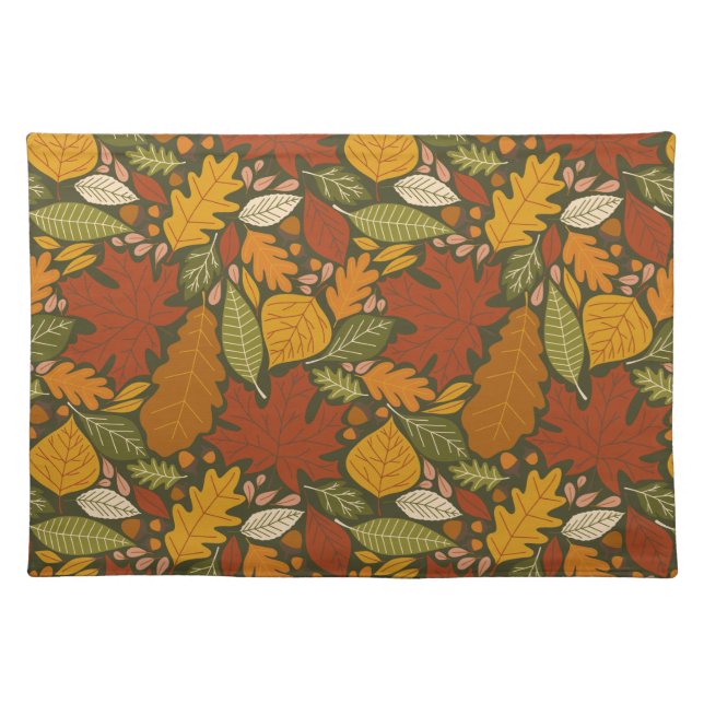 Fall Foliage Cloth Placemat (Front)