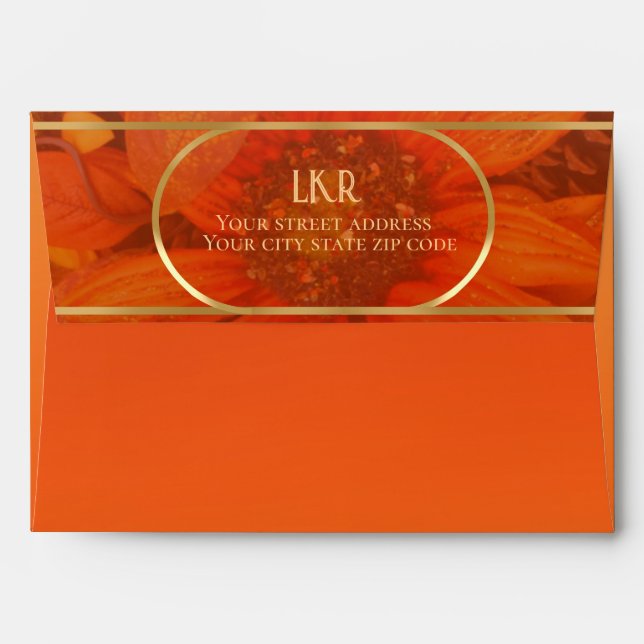 Fall Foliage Envelope (Back (Top Flap))