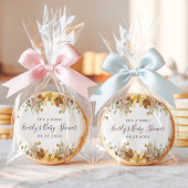 Fall Foliage Floral Autumn Flowers Baby Shower Sugar Cookie