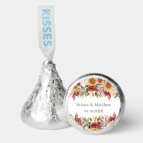 Fall Foliage Flowers Wedding  Hersheys Kisses