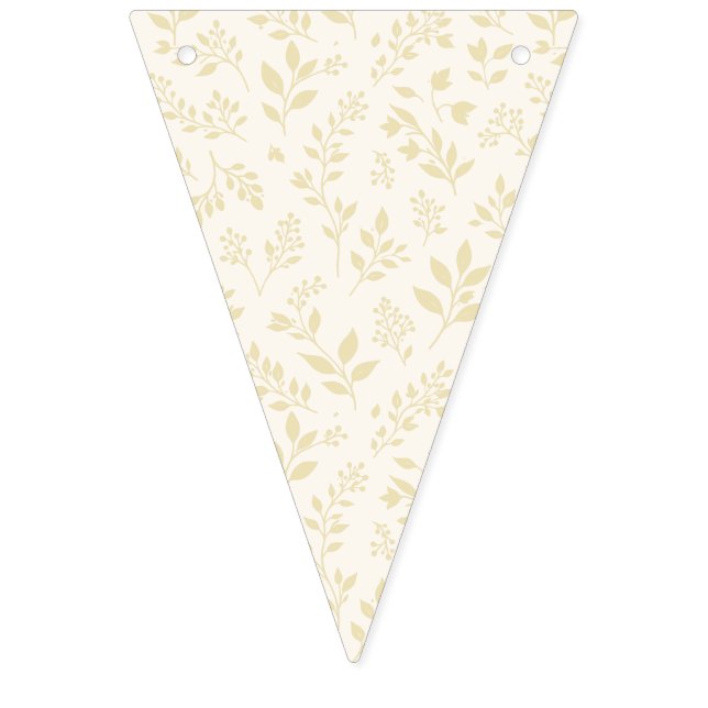 Fall Foliage Golden Wheat - Neutral Bunting Flags (First Flag)