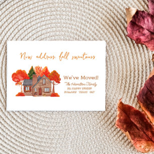 Fall Foliage Homestead New Address Moving Announcement