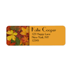 Fall Foliage Label