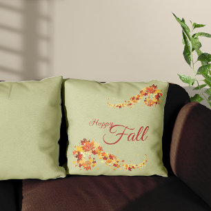 Fall Foliage Leaves Autumn Throw Pillow