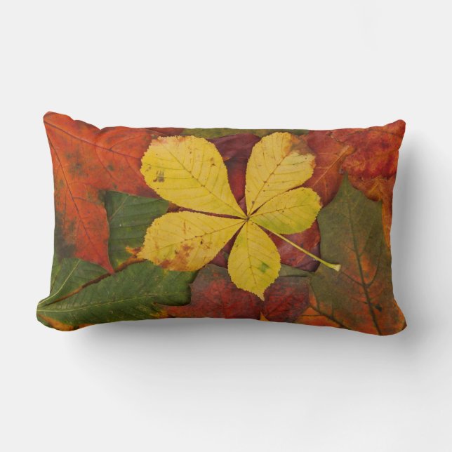 Fall Foliage Lumbar Pillow (Front)