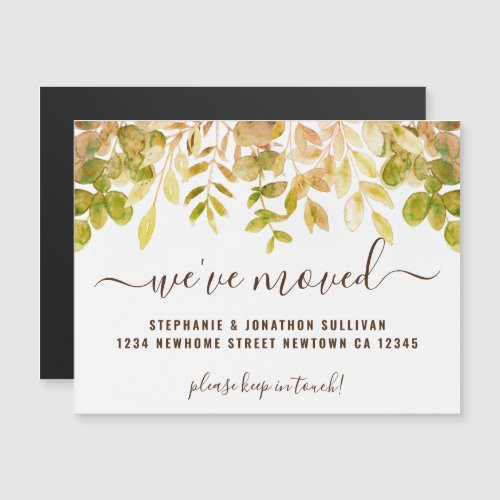 Fall Foliage Moving Magnetic Announcement Card