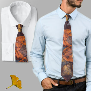 Fall foliage neck tie