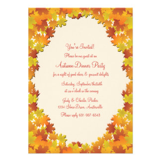 Fall Open House Invitations 5