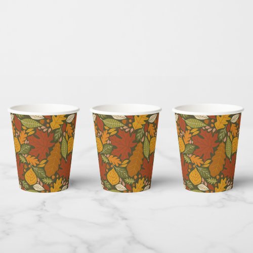 Fall Foliage Party Paper Cups