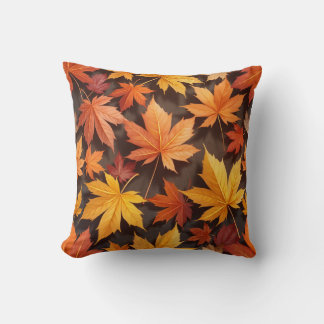 Fall foliage pillows cushion