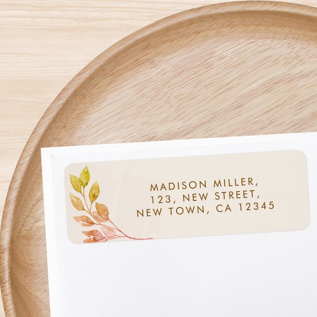 Fall Foliage Return Address  Label (Creator Uploaded)