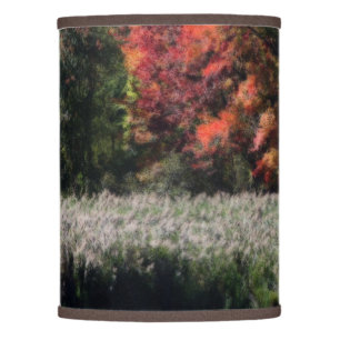 Fall Foliage Swamp Orton Effect  Lamp Shade
