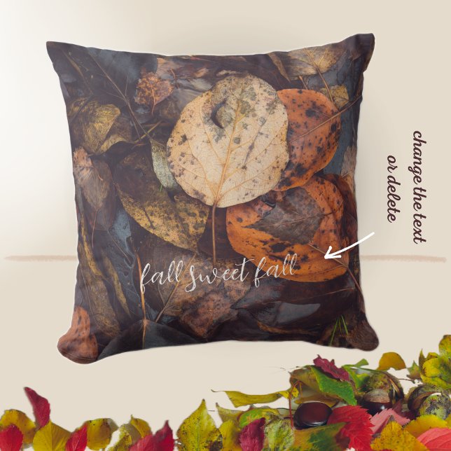 Fall foliage throw pillow (Creator Uploaded)