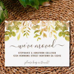 Fall Foliage We've Moved Announcement