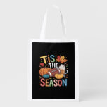 Fall Football Autumn Pumpkin Coffee Lover Grocery Bag