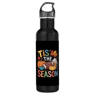 Fall Football Autumn Pumpkin Coffee Lover Stainless Steel Water Bottle