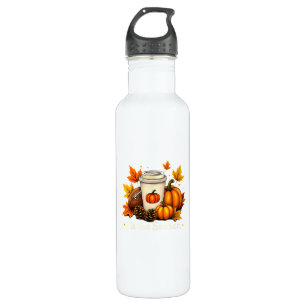 Fall Football Tis The Season Pumpkin Autumn Coffee Stainless Steel Water Bottle