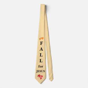"Fall for Jesus" Autumn Christian Neck Tie