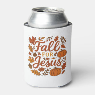 Fall For Jesus Autumn Pumpkin Christian Faith Clas Can Cooler