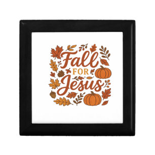 Fall For Jesus Autumn Pumpkin Christian Faith Clas Gift Box