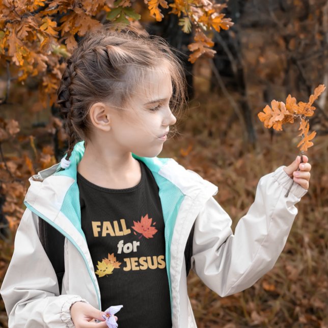 Fall for Jesus - Customizable Autumn Leaves Toddler T-shirt (Creator Uploaded)
