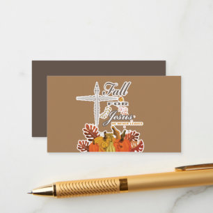 Fall for Jesus he never leaves 1 Enclosure Card