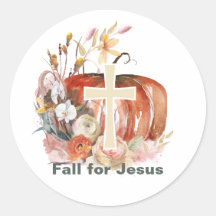 Fall For Jesus Pumpkin & Cross