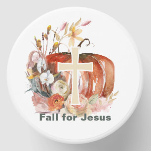 Fall For Jesus Pumpkin & Cross Mini Candle Favors