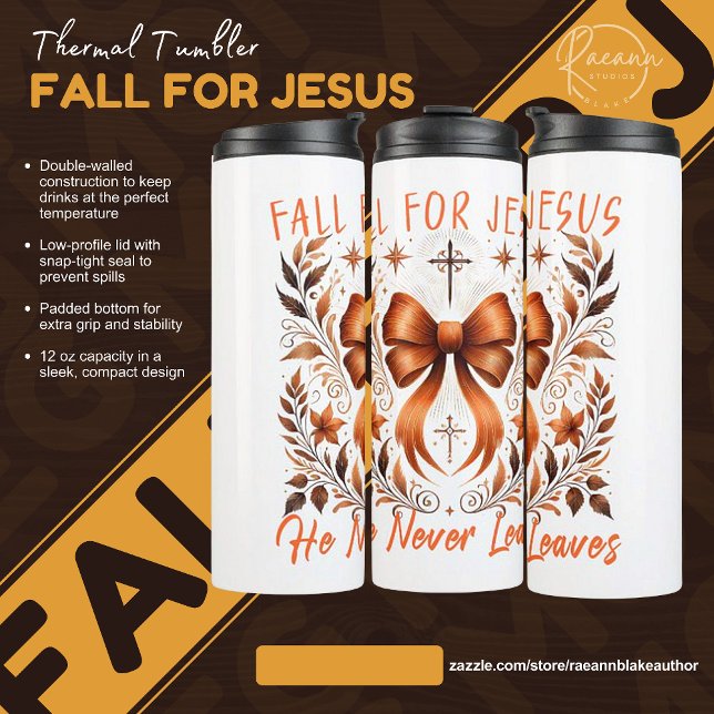 Fall for Jesus Thermal Tumbler (Creator Uploaded)