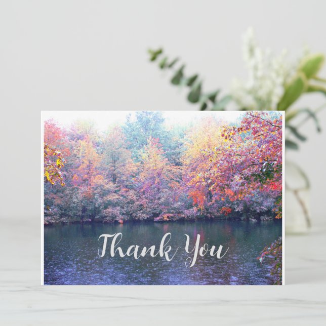 Fall for Thank You <3 Card (Standing Front)