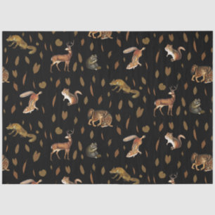 Fall Forest Animals Autumn Leaves Tissue Paper