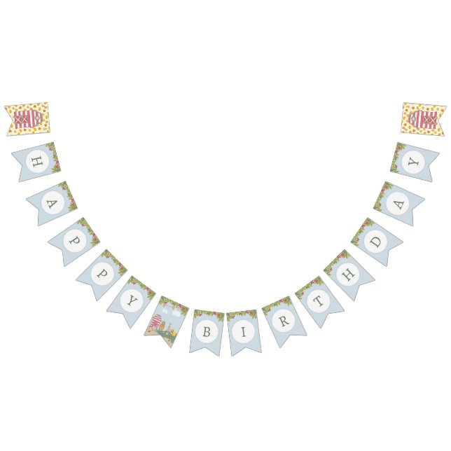 Fall Forest Friends Birthday Bunting Flags (All)