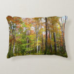 Fall Forest I Autumn Landscape Photography Accent Pillow