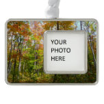 Fall Forest I Autumn Landscape Photography Christmas Ornament