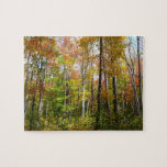 Fall Forest I Autumn Landscape Photography Jigsaw Puzzle