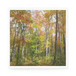 Fall Forest I Autumn Landscape Photography Paper Napkins