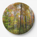 Fall Forest I Autumn Landscape Photography Paper Plates