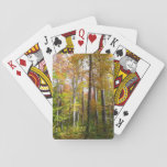 Fall Forest I Autumn Landscape Photography Playing Cards
