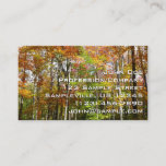 Fall Forest II Autumn Landscape Photography Business Card