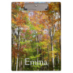 Fall Forest II Autumn Landscape Photography Clipboard